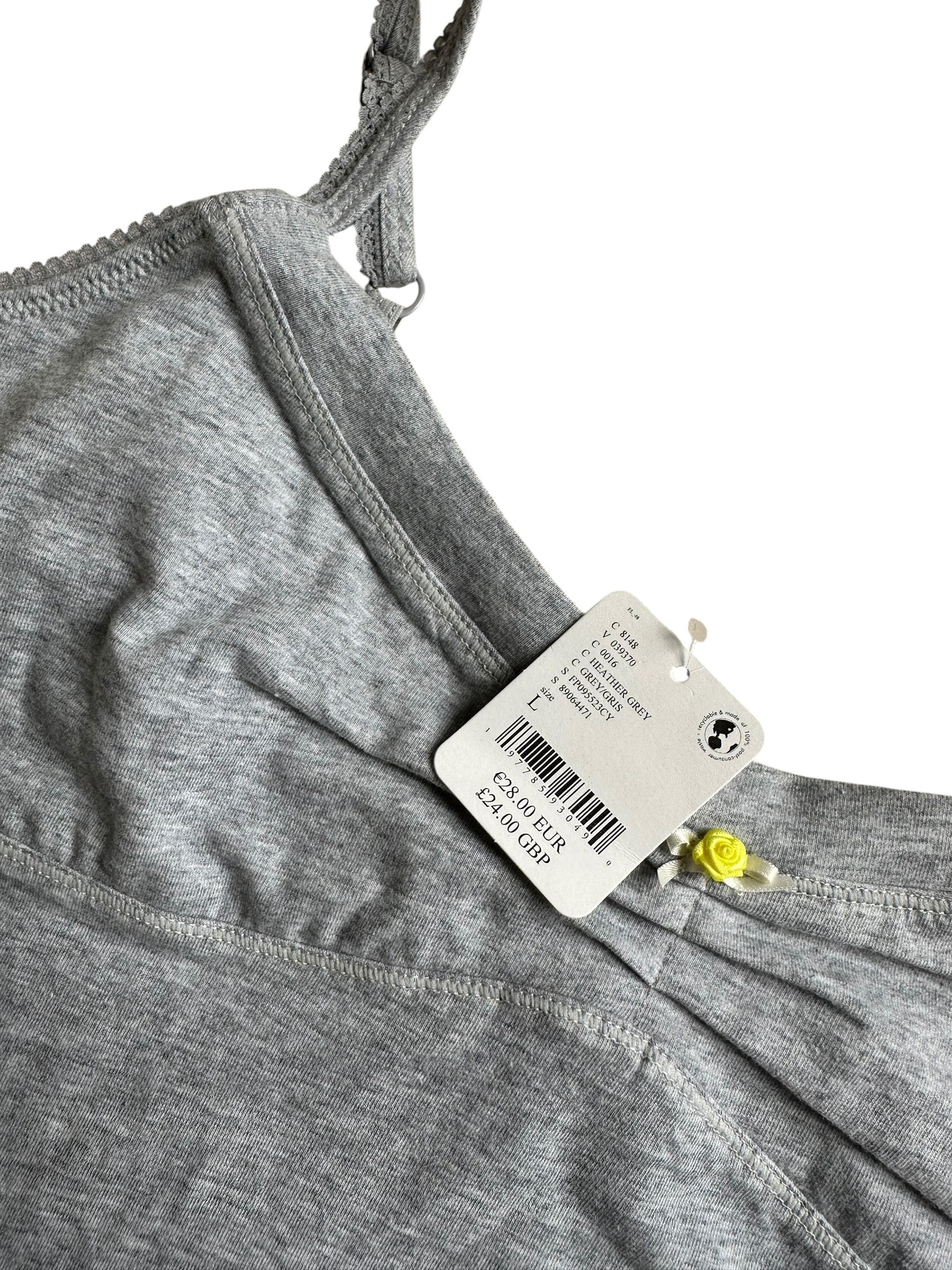 Free People Wear It Out Grey Summer Tank Top - Size L