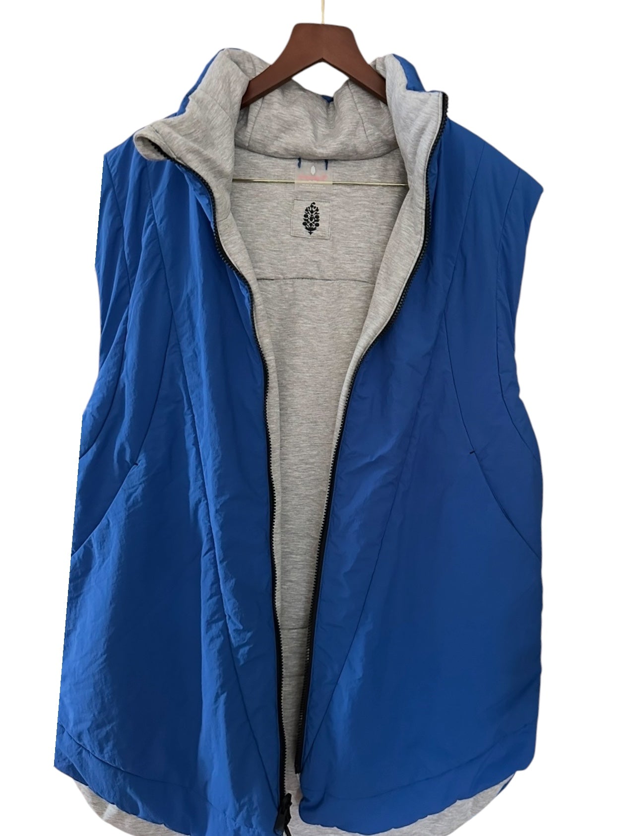Free People Movement Slalom Reversible Primaloft Stellar Blue Gillet Fleece - Size XL - RRP 168
