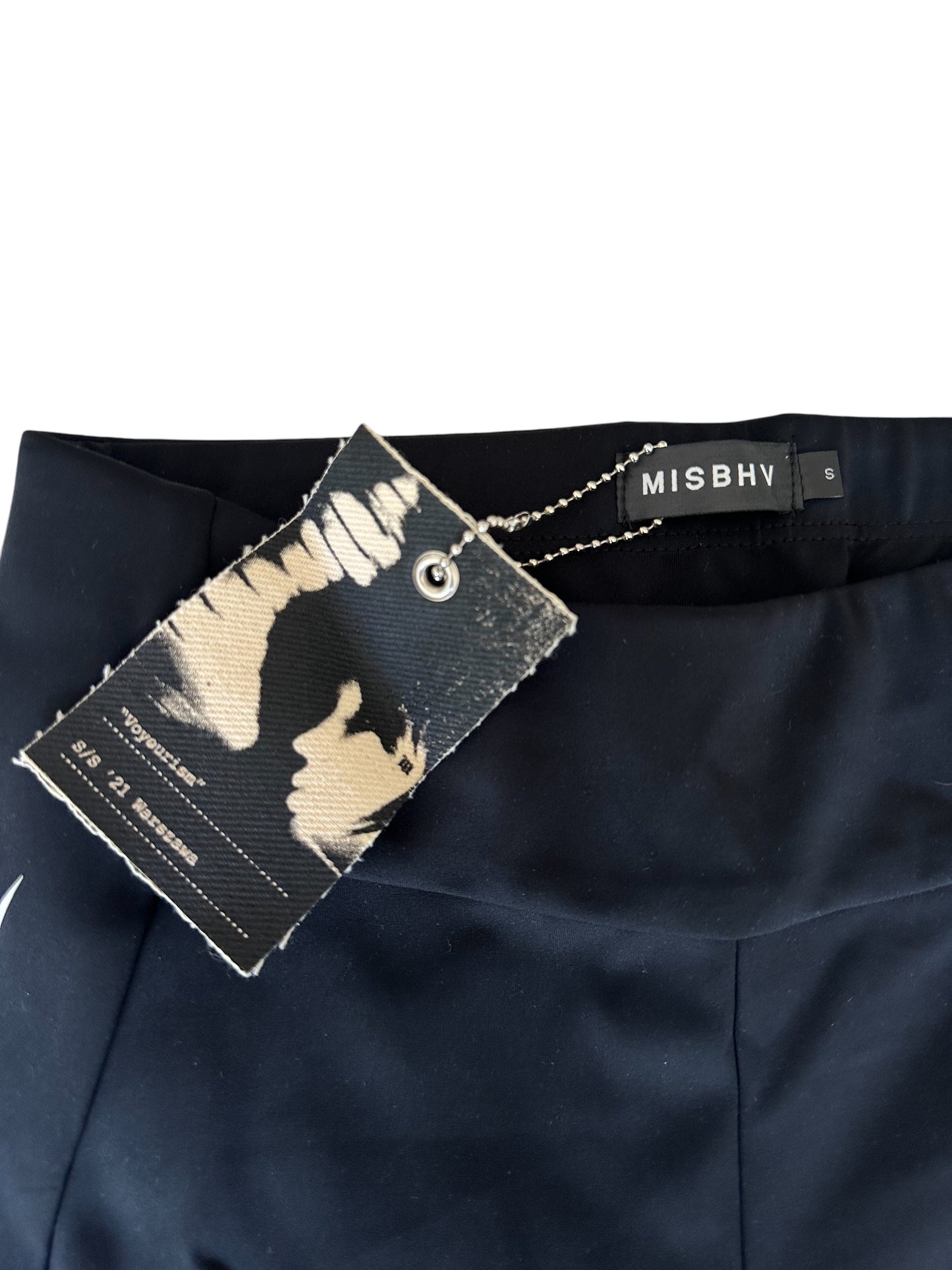 Misbhv Techno Sport Lycra 8” Biker Shorts - Black - Size S RRP 315
