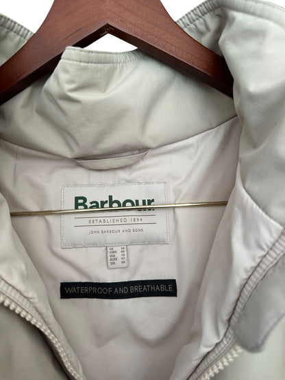 Barbour Marnie Waterproof Jacket - Light Sand/Blanc/Light Sand - Size 14