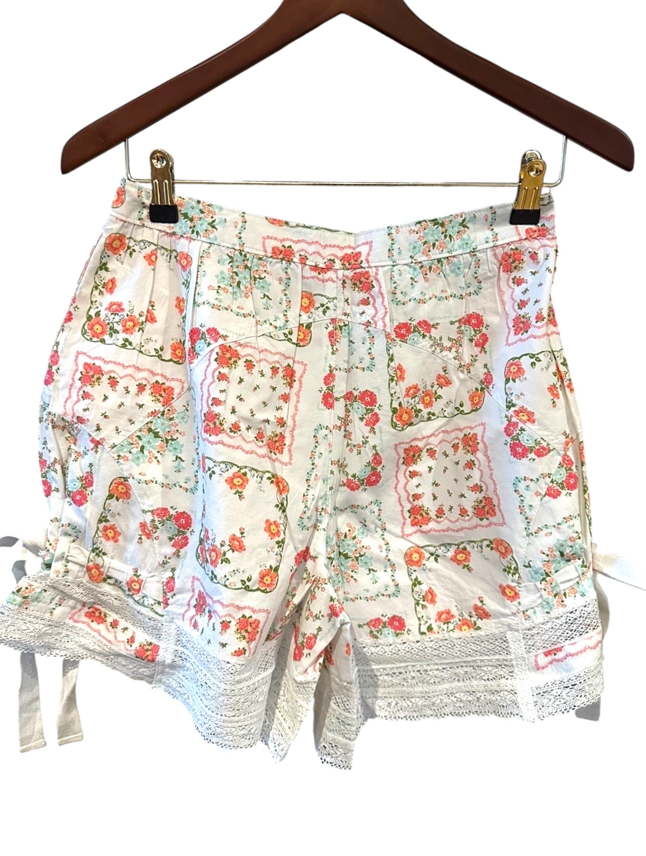 Free People Blooming Lace Shorts Ivory US 2 UK 6 RRP 140