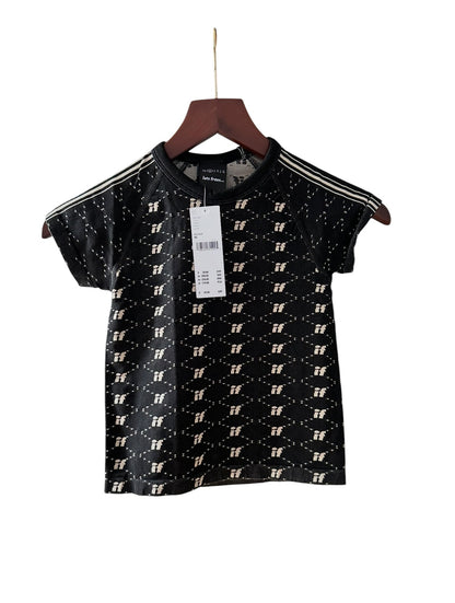 Urban Outfitters Black Nude Monogram iets frans.. Baby Tee - Size XS