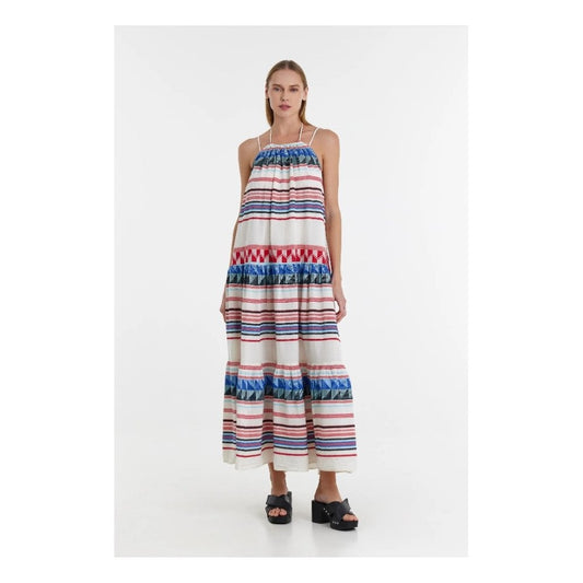 Devotion Twins Oriana dress White Red Blue - Size M