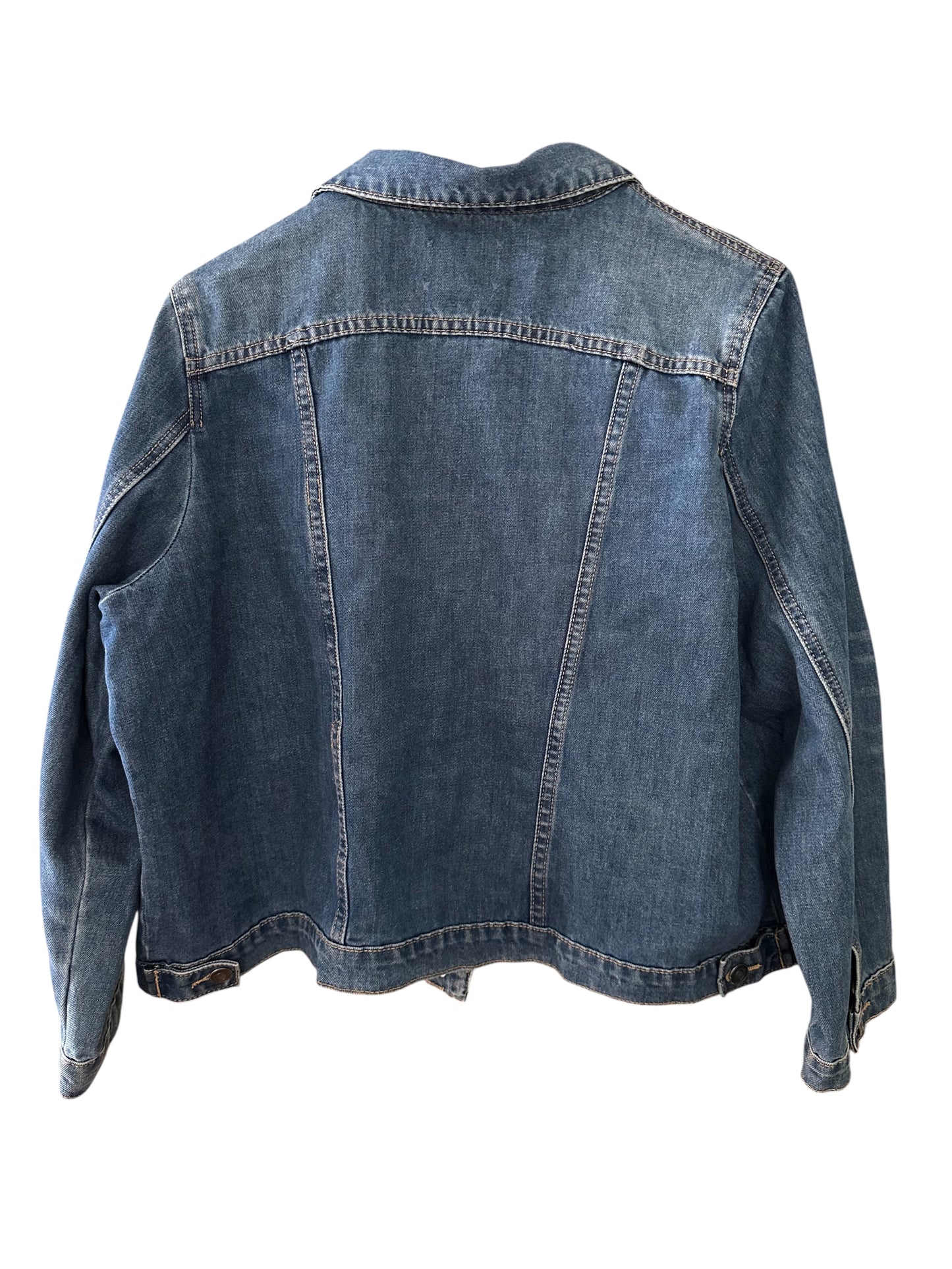 Wyse Oversized 100% Cotton Blue Denim Jacket - UK 6