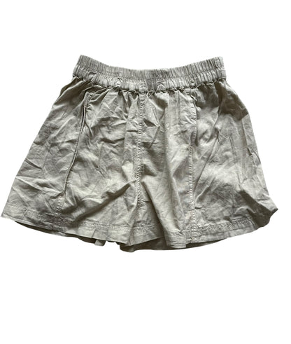 Free People Get Free Beige Poplin Pull-On High Waisted Shorts - Size XS