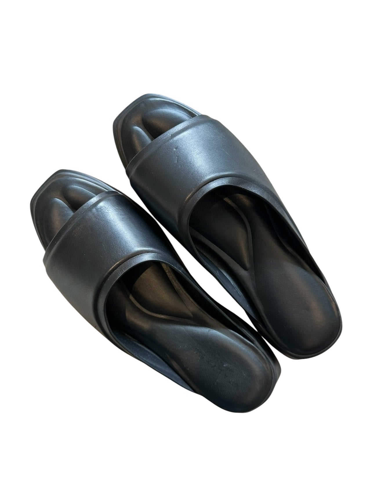 RRP 441 - 1017 ALYX 9SM - Mono chunky slides - unisex - Leather - 43 - Black