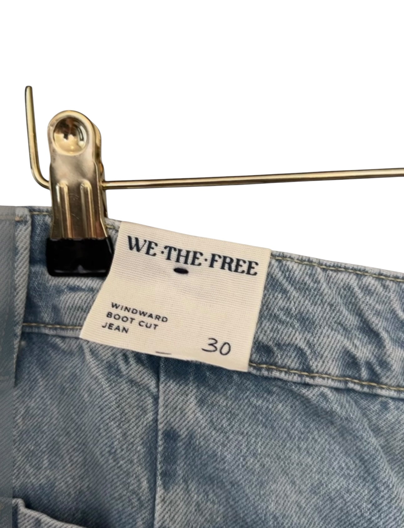 Free People We The Free Windward Boot Cut Jean - Blue - W30 UK 12