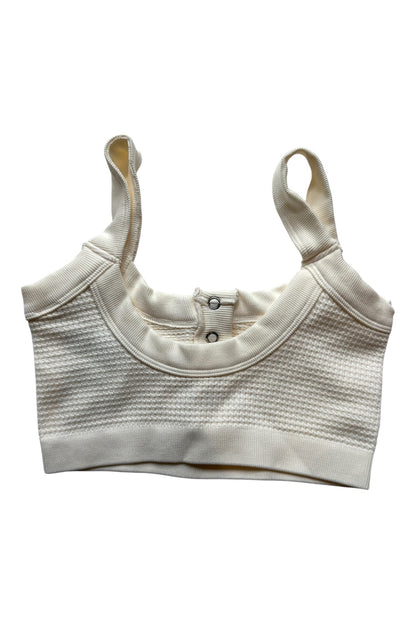 Urban Outfitters Out from under Cream Super Cute Tripp Waffle Henley Bralette - Size XXS/XS