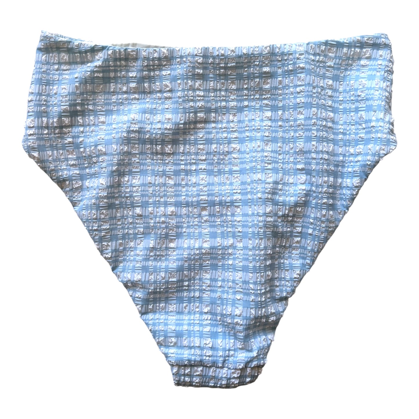 Anthropologie Celandine Pippa Trimmed High-Waist Blue White Bikini Bottoms - Size S