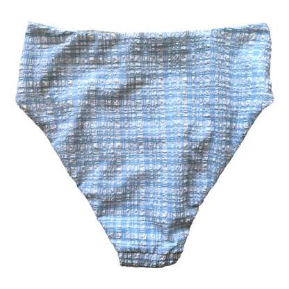 Anthropologie Celandine Pippa Trimmed High-Waist Blue White Bikini Bottoms - Size S