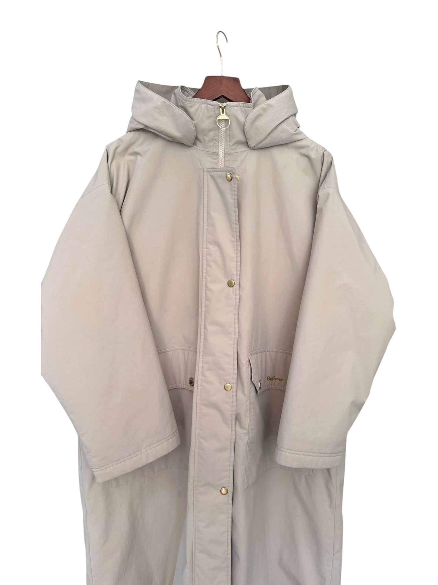 Barbour Marnie Waterproof Jacket - Light Sand/Blanc/Light Sand - Size 14