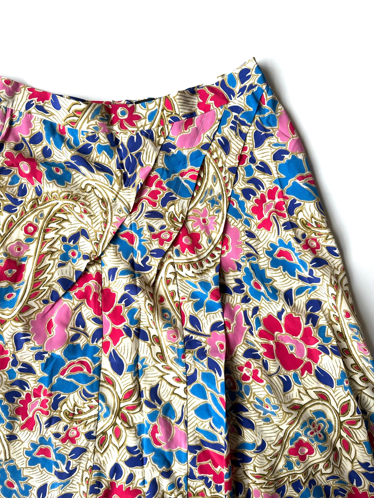 Isabel Marant Cacia 100% Silk Midi Floral Skirt Size 34 Size UK 6