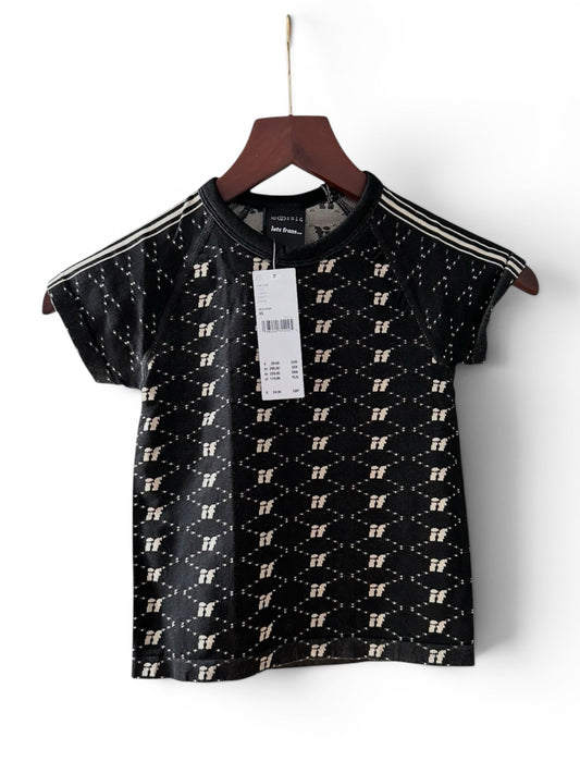 Urban Outfitters Black Nude Monogram iets frans.. Baby Tee - Size XS