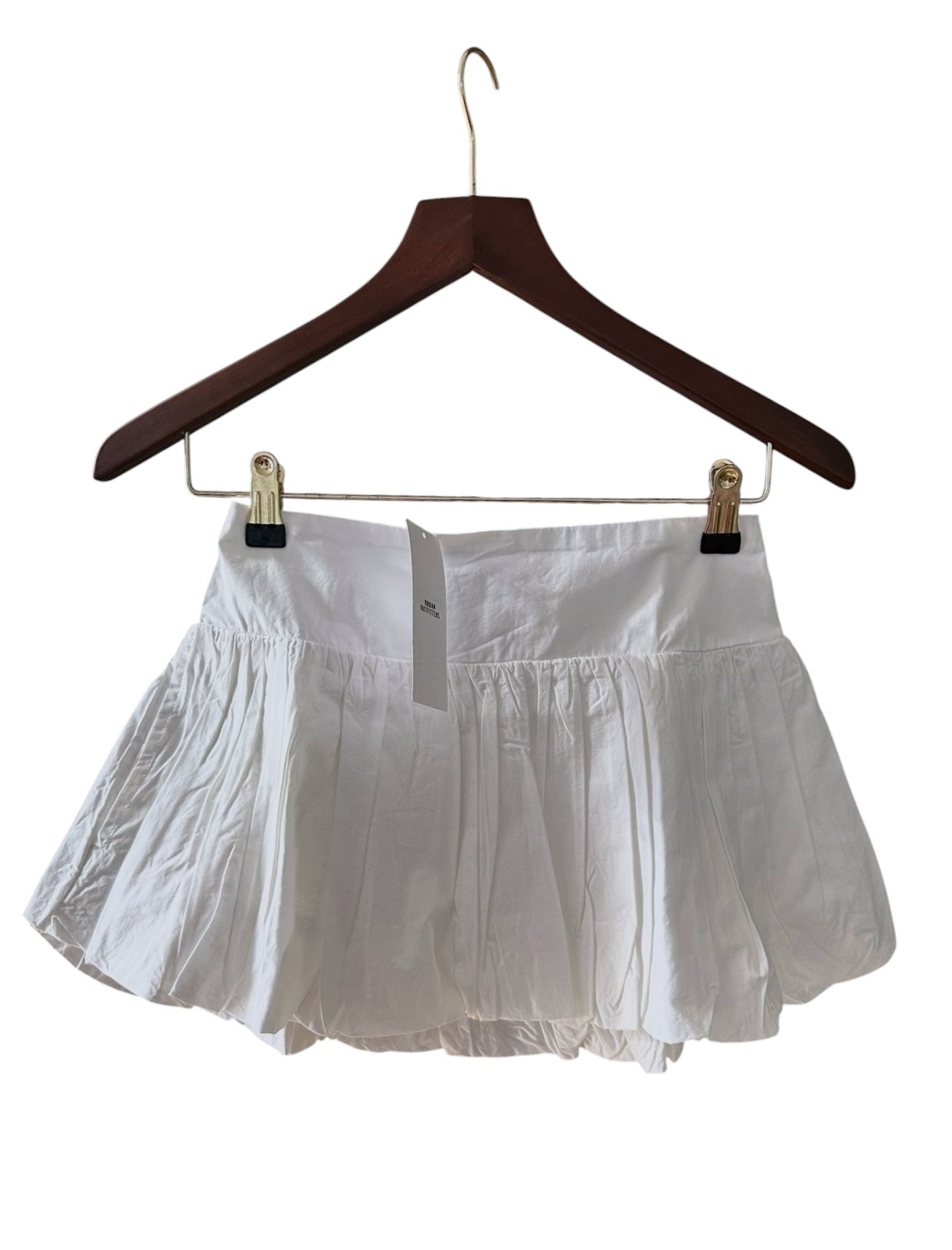 Urban Outfitters Low Waist Puff Mini Skirt in White - Size XXS