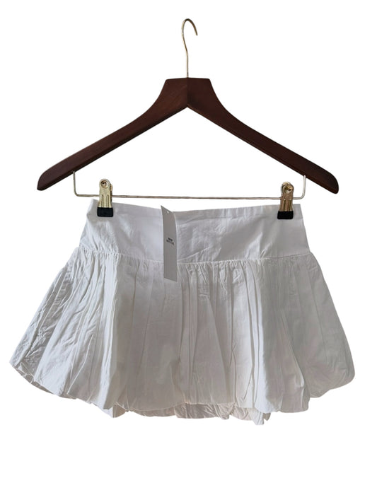 Urban Outfitters Low Waist Puff Mini Skirt in White - Size XXS