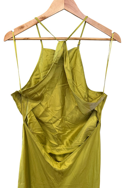 Bec + Bridge Teresa Halter Maxi Dress in Wasabi - Size 14