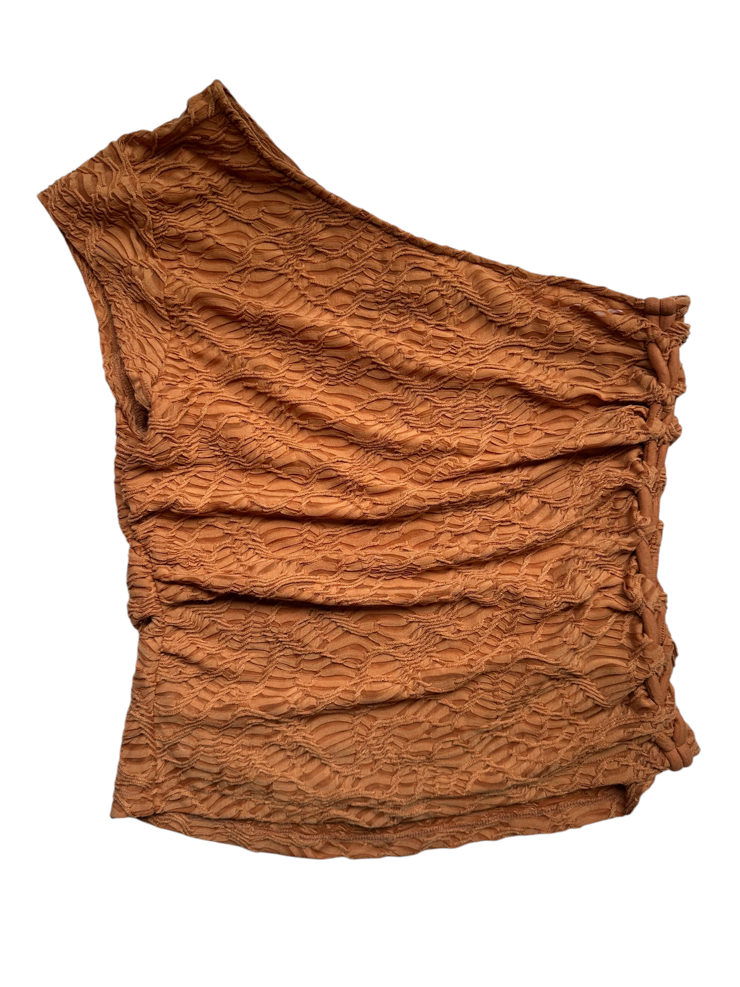 By Anthropologie Textured One-Shoulder Top - Size L