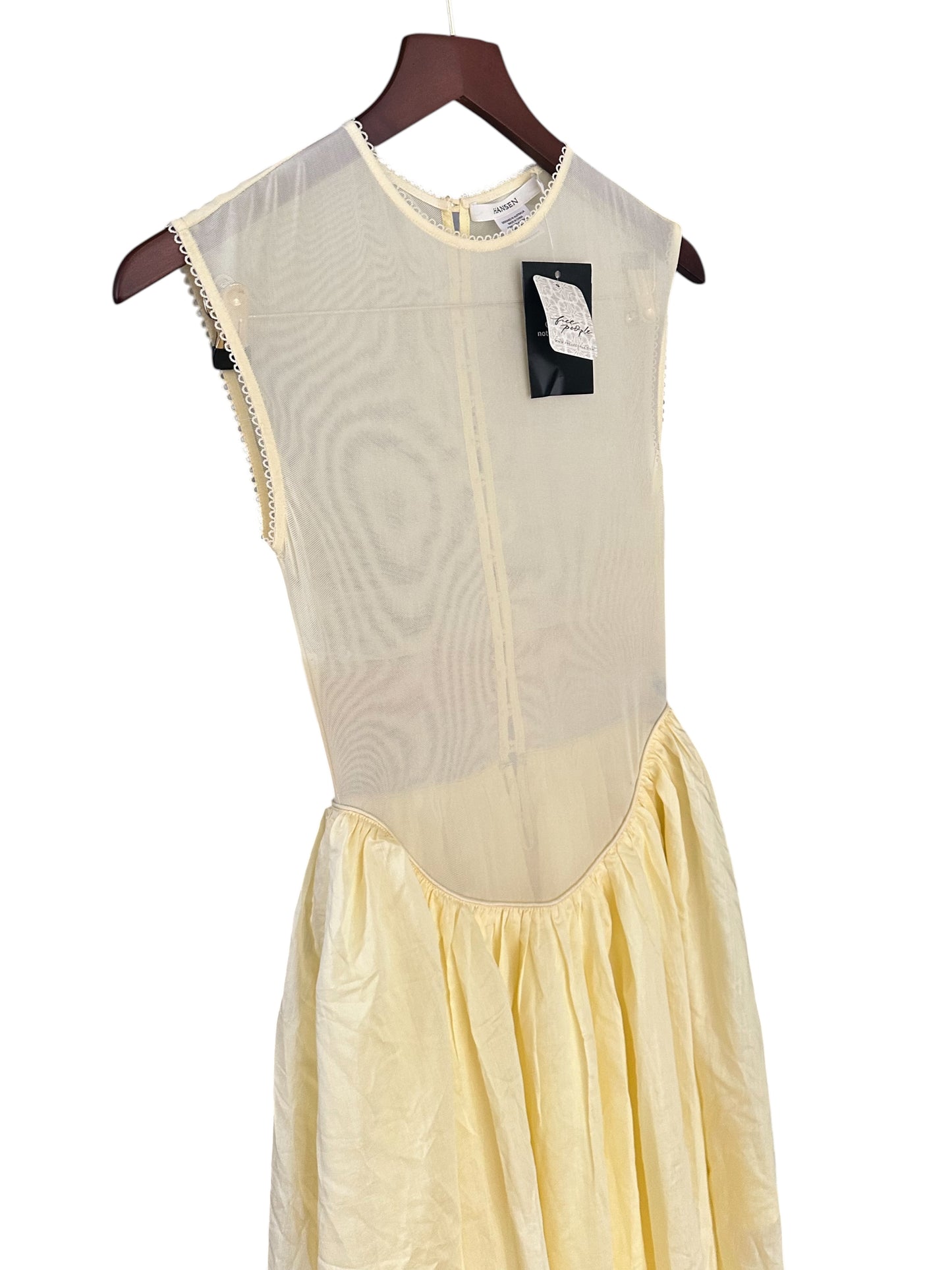 Free People Butter Yellow Hansen & Gretel Anya Gown - Size XS RRP £368
