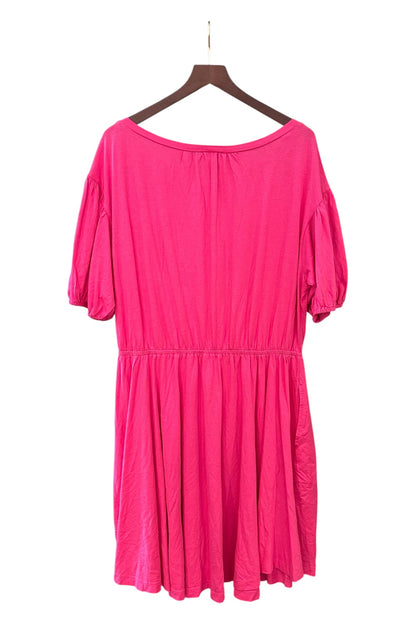Pink Anthropologie daily practise Summer Beach dress - Size XL