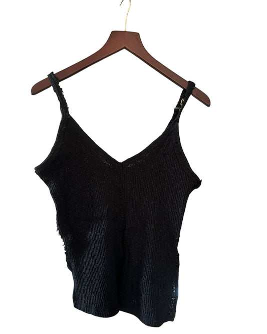 Free People Don’t Go Tank Top - Size XS - Black - RRP 58