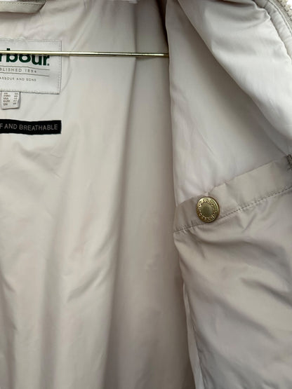 Barbour Marnie Waterproof Jacket - Light Sand/Blanc/Light Sand - Size 14