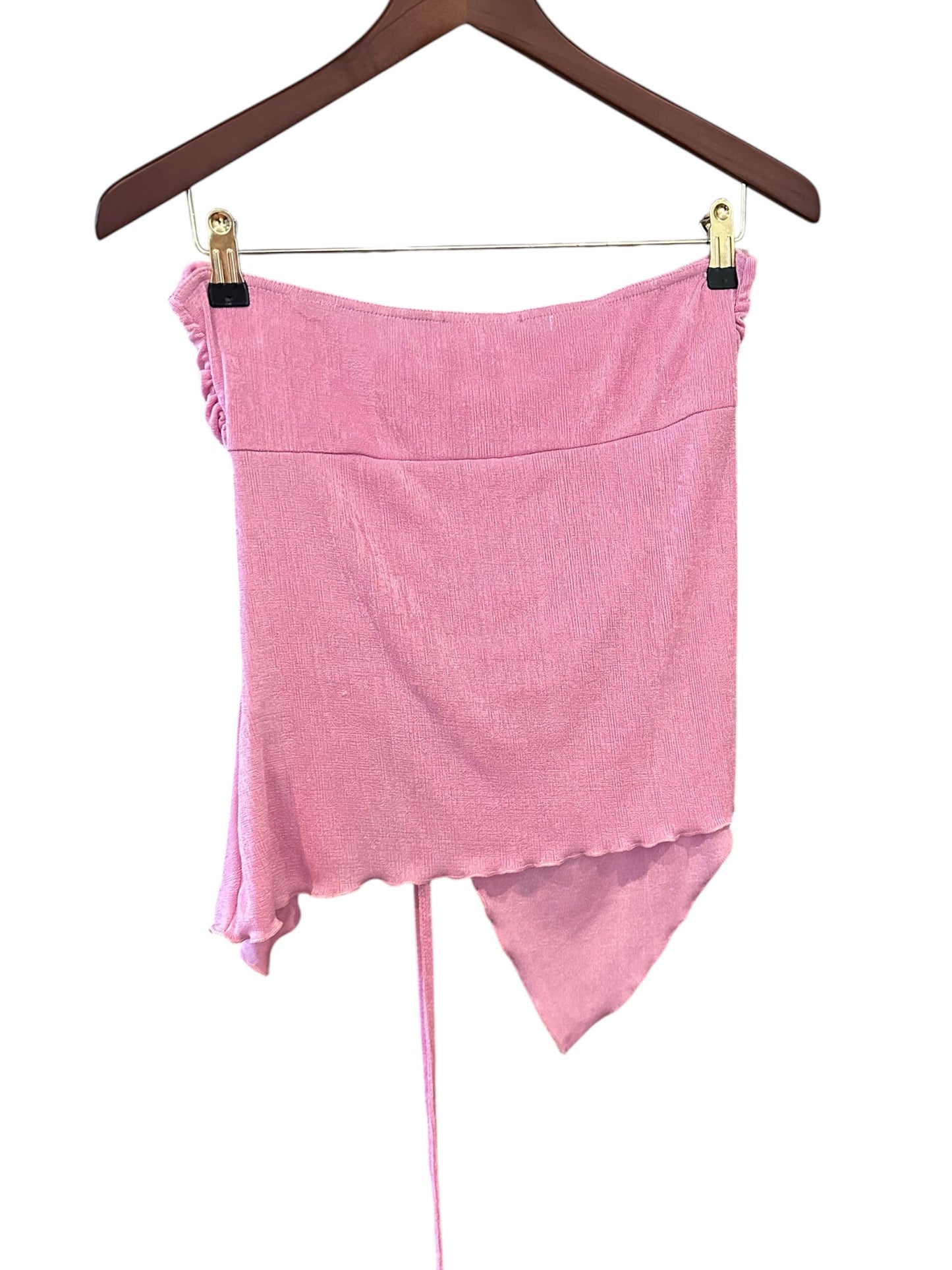 Urban Outfitters Pink Shimmery Bandeau Top -  Size S