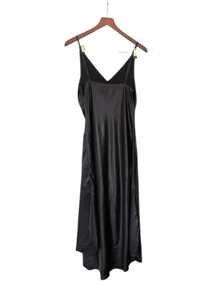 Allsaints Black V Neck Slip Midi / Maxi Megan Dress - Size S
