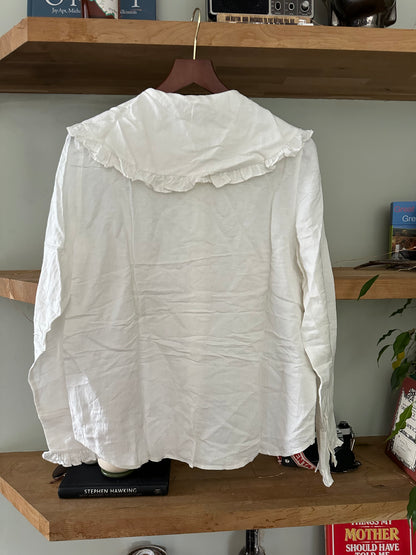 Sézane White Amael Shirt Size 34 UK 6 Current Stock 115