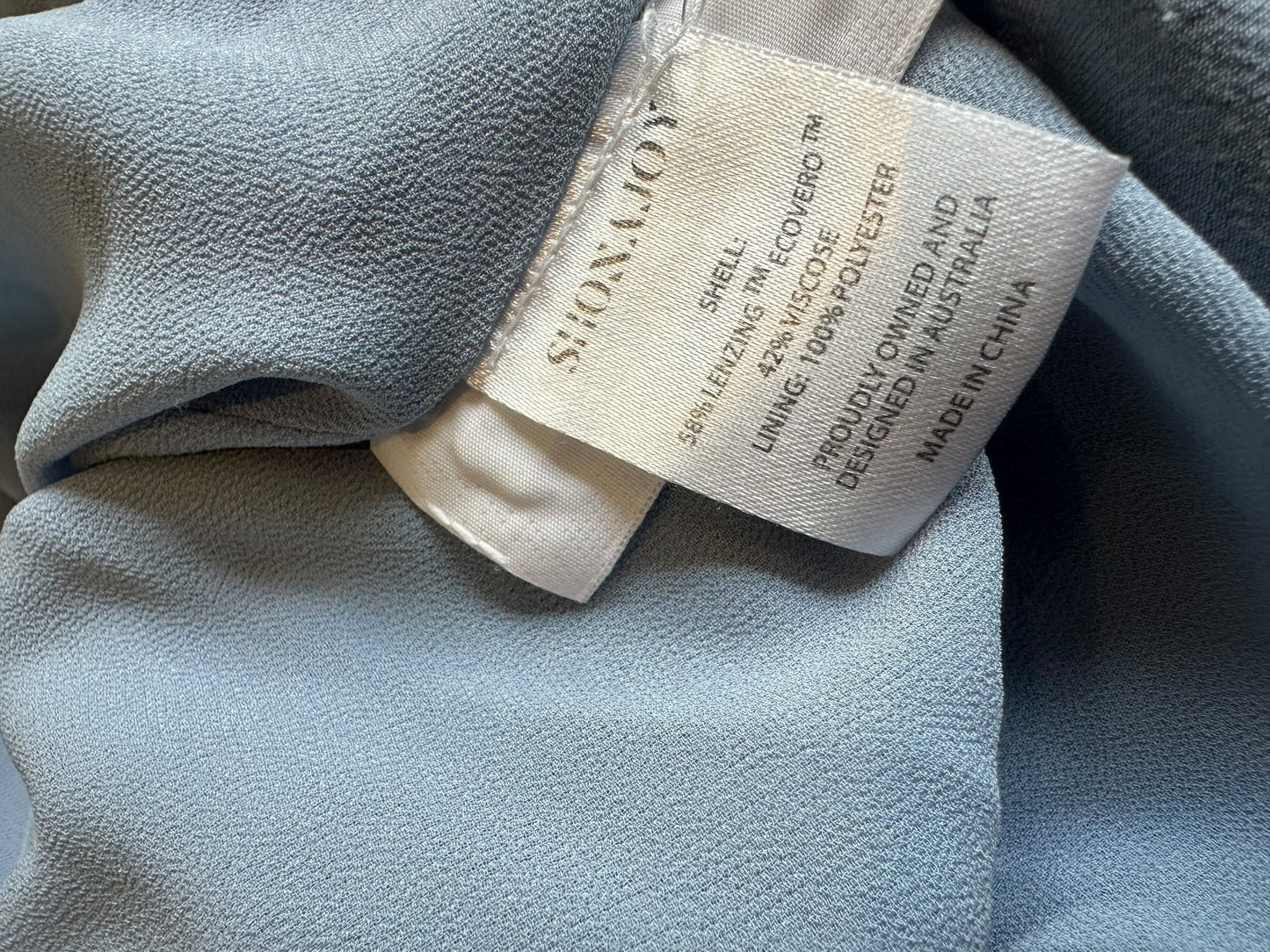 Shona Joy Revolve La Lune Lace Back Maxi Dress in Powder Blue Gown / Bridesmaids dress EU 36 UK 8
