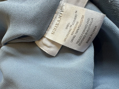 Shona Joy Revolve La Lune Lace Back Maxi Dress in Powder Blue Gown / Bridesmaids dress EU 36 UK 8