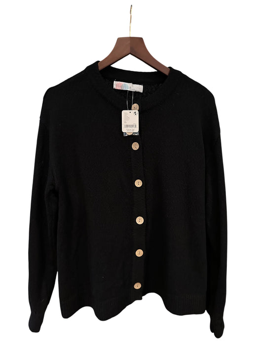 Free People Black Button Down Cardigan - Size XS/S