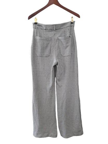 Anthropologie Maeve Black White Jude Houndstooth Print Trousers - UK 10