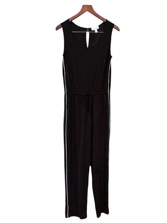 The White Company Black Jumpsuit With White Stripe - Size UK 8 RRP 89