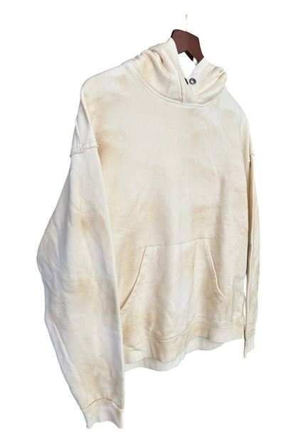 RRP 118 Free People Your Favourite Washed Sweatshirt Hoodie Cream Brown - Size XS