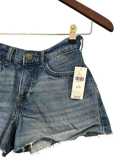 Anthropologie Pilcro Micro Mini Denim Shorts W23 UK4 - Medium Blue Denim