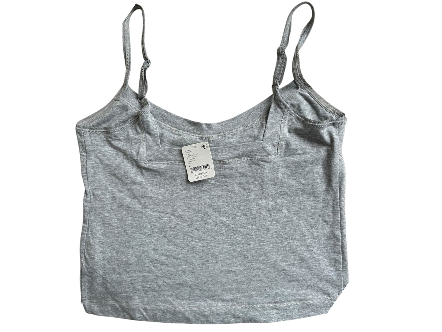 Free People Wear It Out Grey Summer Tank Top - Size L