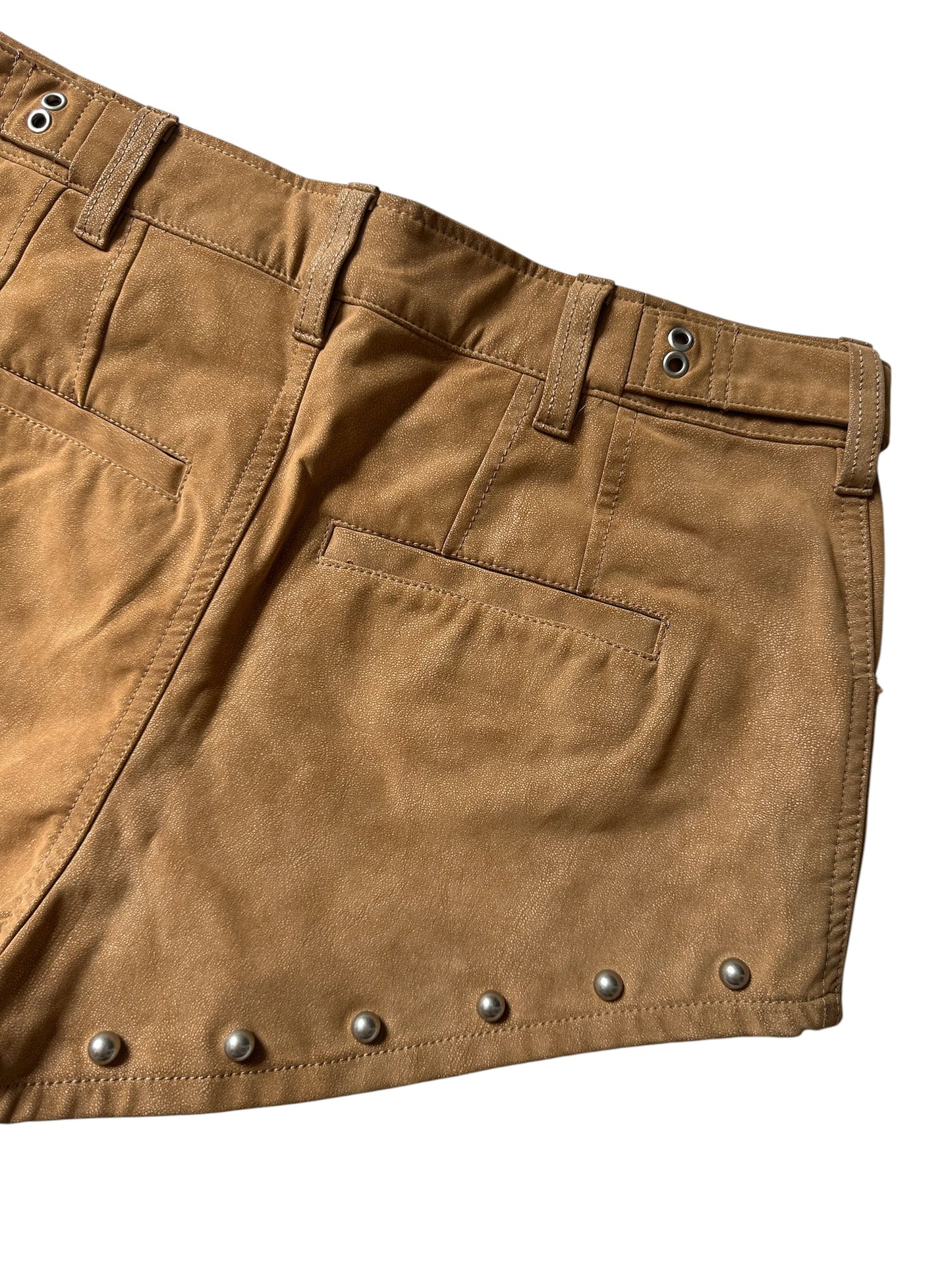 Free People We The Free The Cool Kid Suede Micro Shorts - Size 8 UK 12