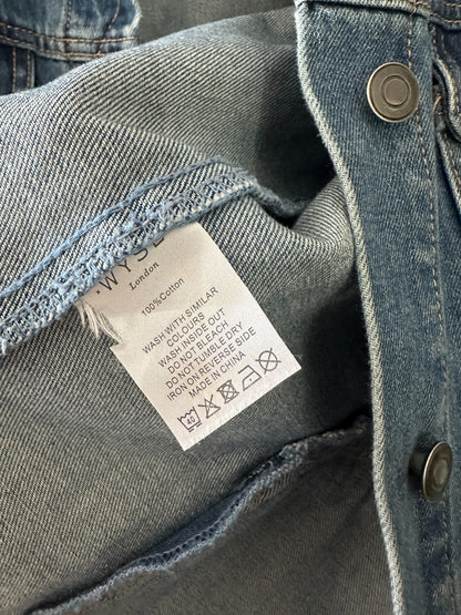 Wyse Oversized 100% Cotton Blue Denim Jacket - UK 6