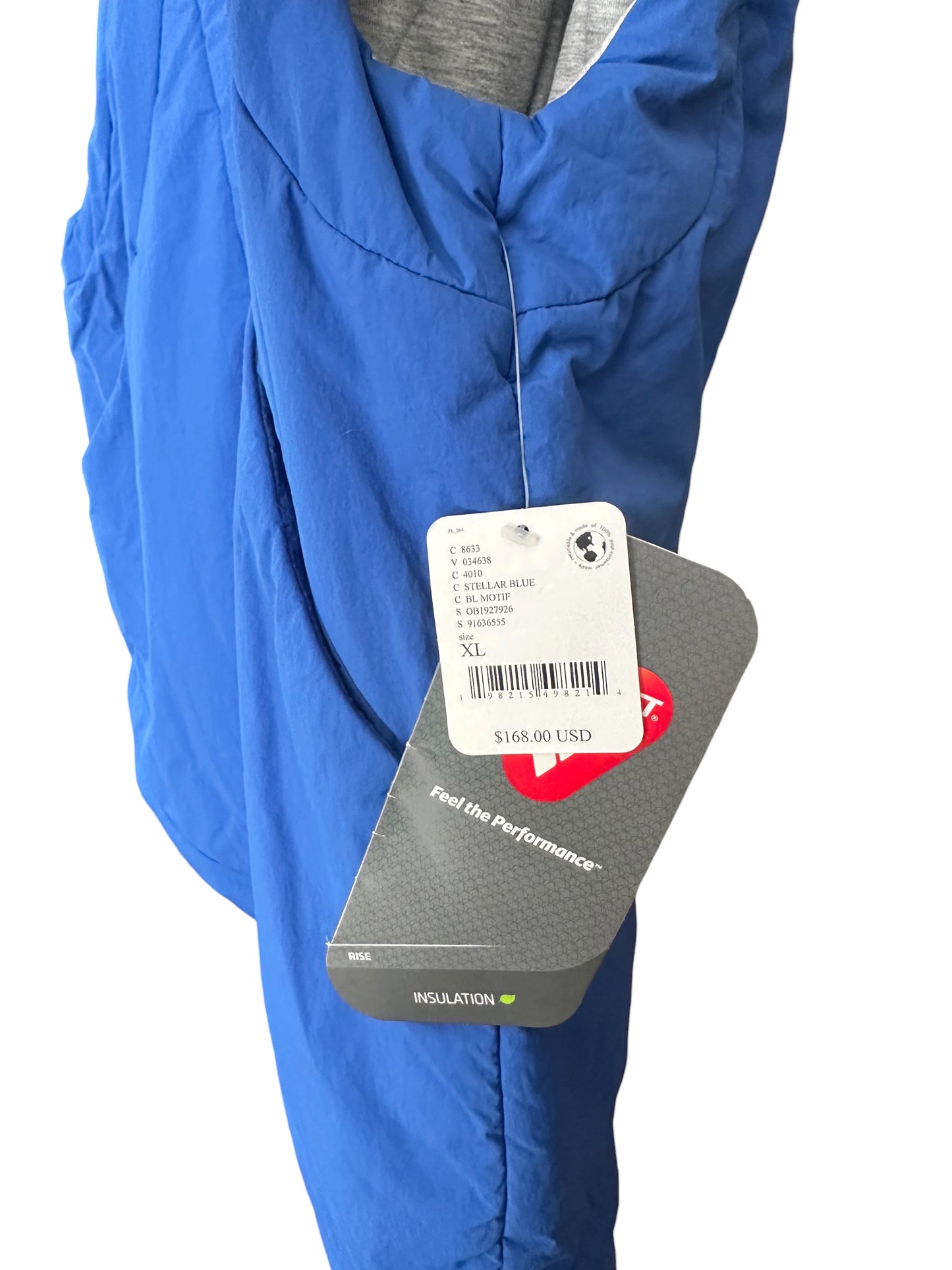 Free People Movement Slalom Reversible Primaloft Stellar Blue Gillet Fleece - Size XL - RRP 168