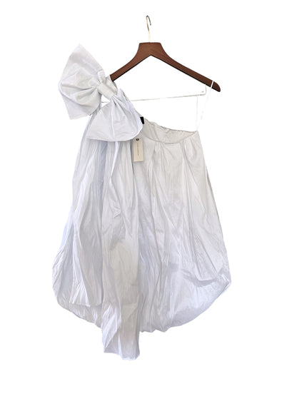Anthropologie Bardot Razia One Shoulder Bubble Hem Mini Dress Orchid White - Size UK 8