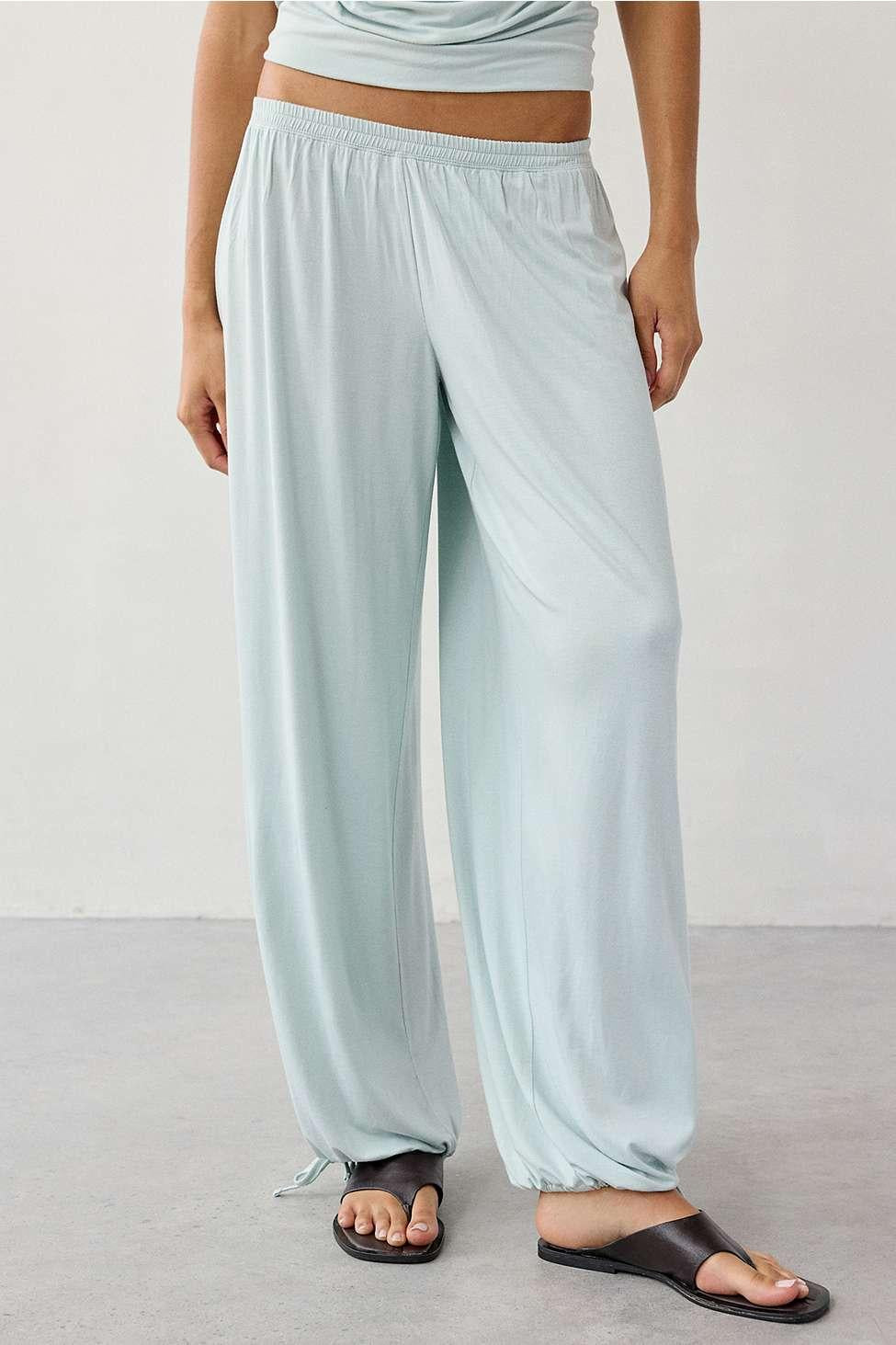 Urban Outfitters Out From Under Kiera Straight Leg Jersey Joggers Mint Green - Size S