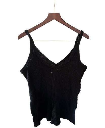Free People Don’t Go Tank Top - Size XS - Black - RRP 58