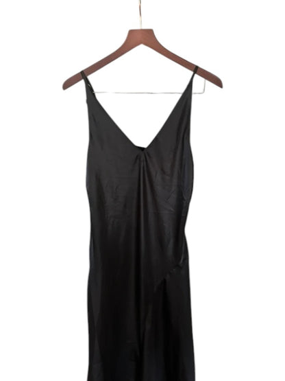 Allsaints Black V Neck Slip Midi / Maxi Megan Dress - Size S