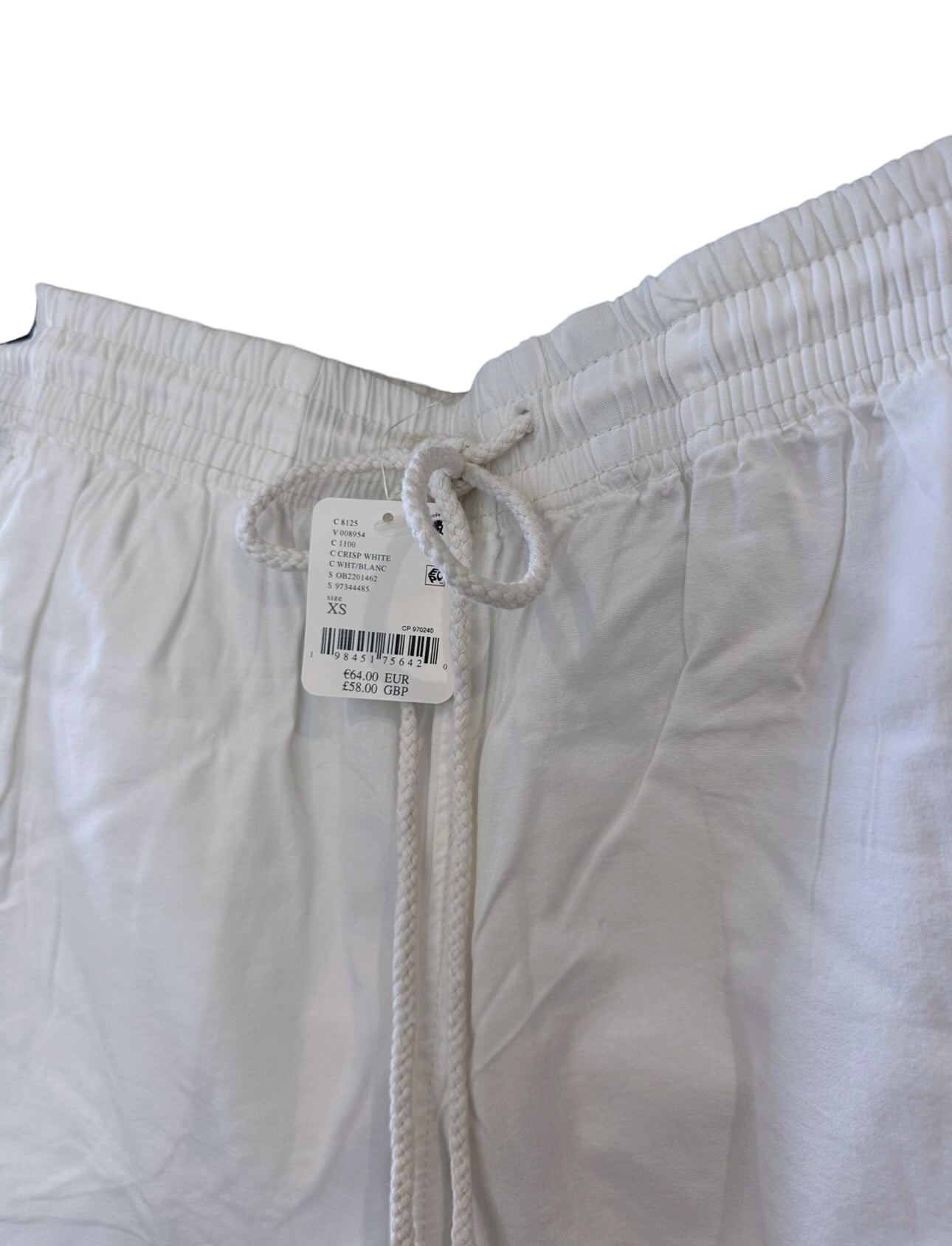 Free People White Saylor Poplin Pull-On Jorts Shorts - Size XS
