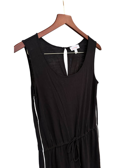 The White Company Black Jumpsuit With White Stripe - Size UK 8 RRP 89