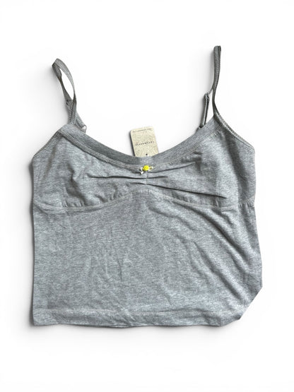 Free People Wear It Out Grey Summer Tank Top - Size L