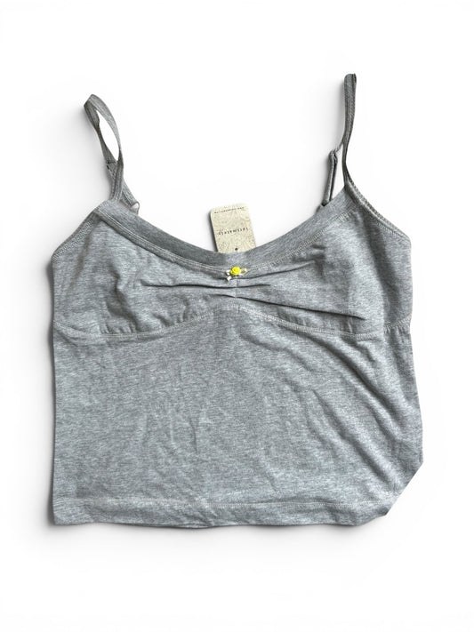 Free People Wear It Out Grey Summer Tank Top - Size L