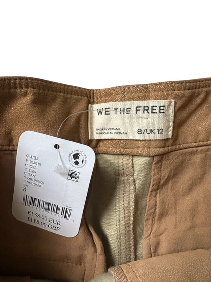Free People We The Free The Cool Kid Suede Micro Shorts - Size 8 UK 12