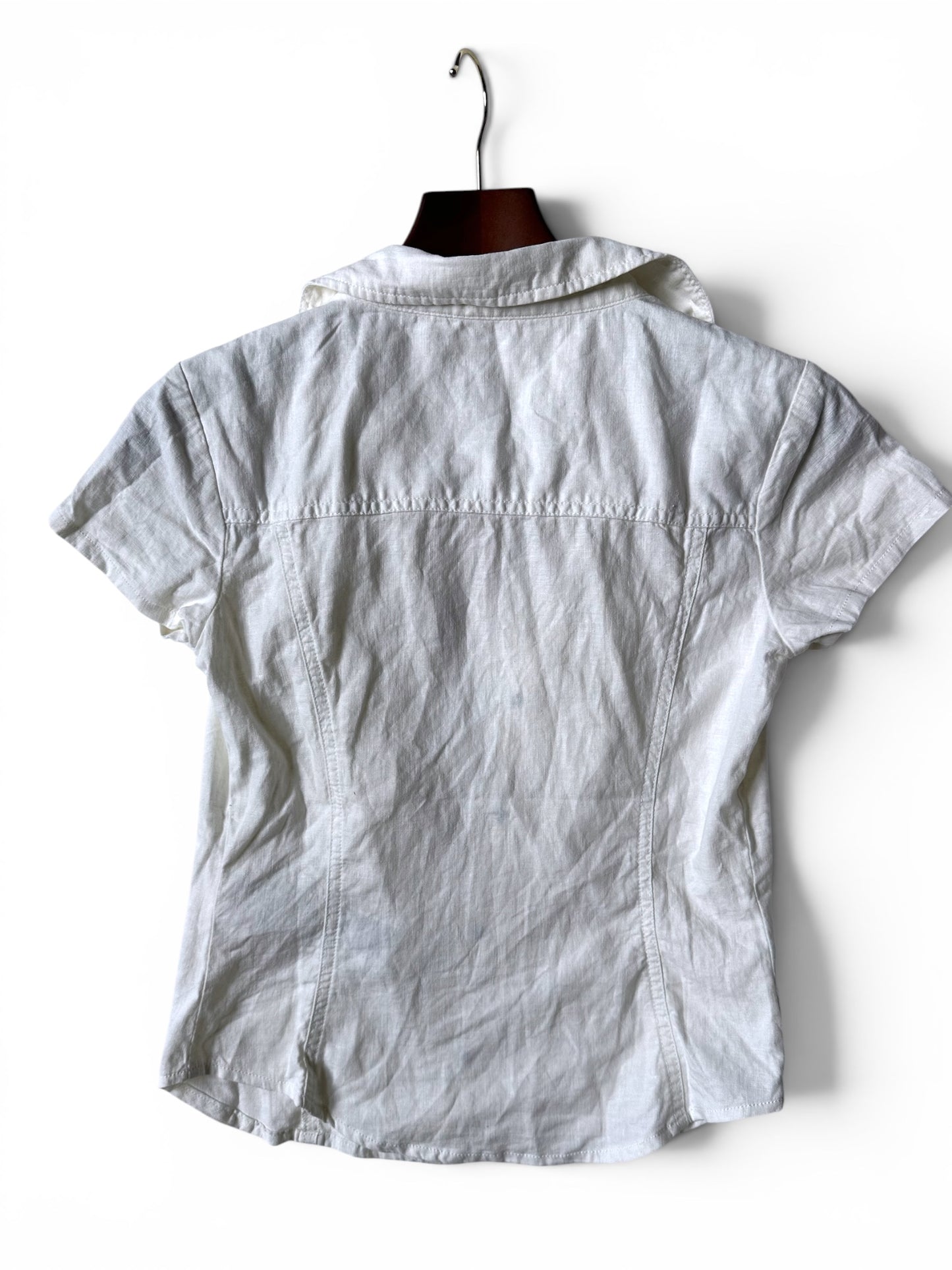 Urban Outfitters BDG White button Down Linen Blouse - Size S