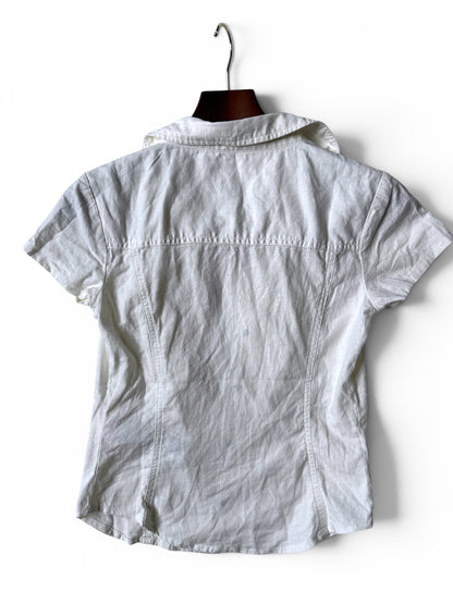 Urban Outfitters BDG White button Down Linen Blouse - Size S